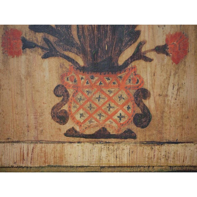 Alpine Blue Floral Painted Cupboard For Sale - Image 16 of 18