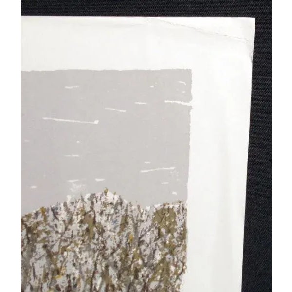 Drawing/Sketching Materials Tom Bartek "December Snow Three Figures" Winter Hand Signed Art Serigraph,1975 For Sale - Image 7 of 7