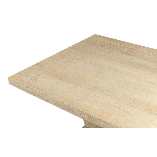 2020s Coastal Style Refectory Dining Table For Sale - Image 5 of 11