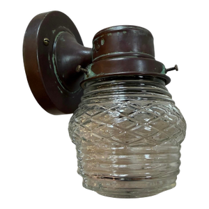 Mid 20th Century Rustic Jelly Jar Outdoor Light Fixture