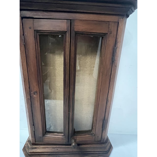 Small Wall-Mounted Display Case with Two Doors For Sale - Image 6 of 8