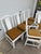 Late 20th Century Vintage Asian Style Lacquered Dining Chairsby Thomasville W/ Velvet Cushions, Set of 6 For Sale - Image 5 of 12
