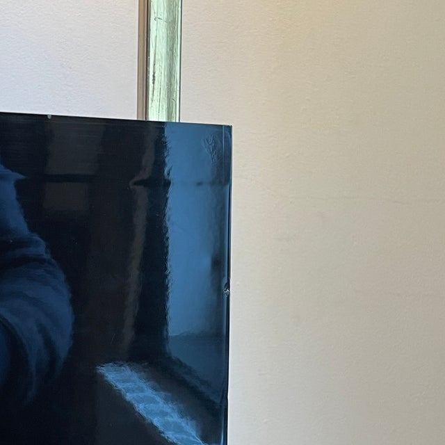 Vintage Hollywood Regency Ammonite Lamp in Gilded Brass and Black Lacquered Wood from Maison Jansen, 1970 For Sale - Image 9 of 18