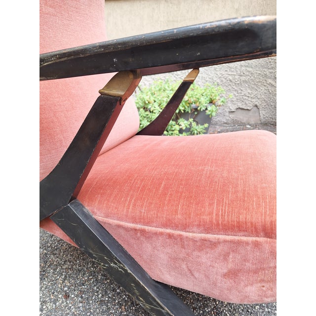 Mid-Century Modern Reclining Armchair by Antonio Gorgone, 1950s For Sale - Image 3 of 14