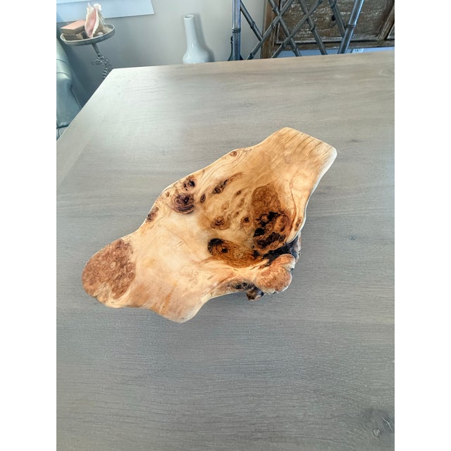 Stunning Natural Aspen Wood Bowl For Sale - Image 12 of 12