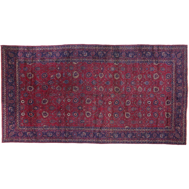 Early 20th Century Antique Turkish Sparta Rug - 11'00 X 20'06 For Sale - Image 5 of 6