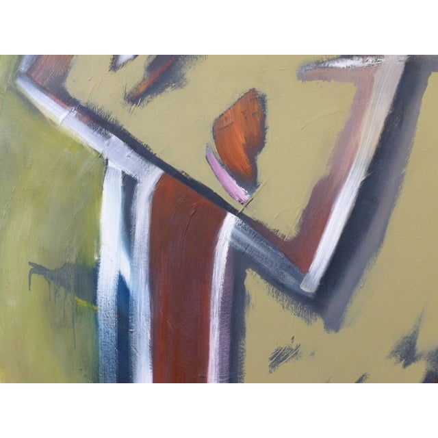 Contemporary "Schrodinger's Cat" Abstract Oil and Acrylic Painting by Scott A. Spencer For Sale - Image 3 of 6