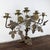 19th century French church candelabra with five candle holders surrounded by beautifully sculpted grape clusters, vine...