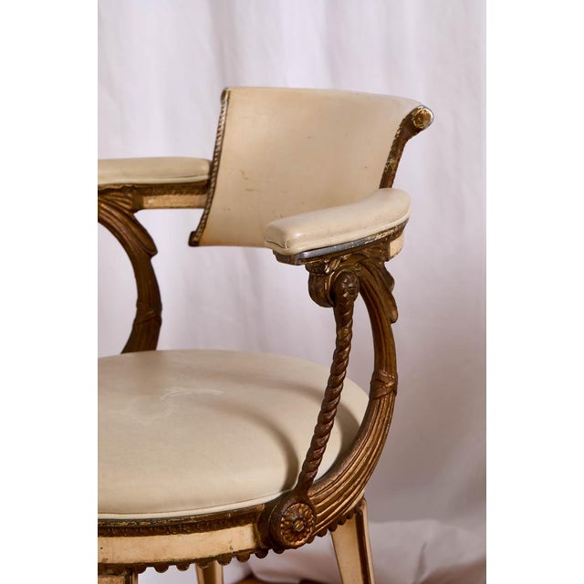 Metal Pair of Rare Vintage Dorothy Draper Fairmont Hotel Crown Room Chairs For Sale - Image 7 of 9