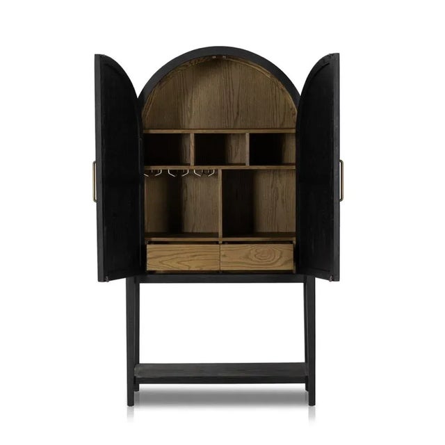 Four Hands Tolle Bar Cabinet, Drifted Oak Solid For Sale - Image 10 of 13