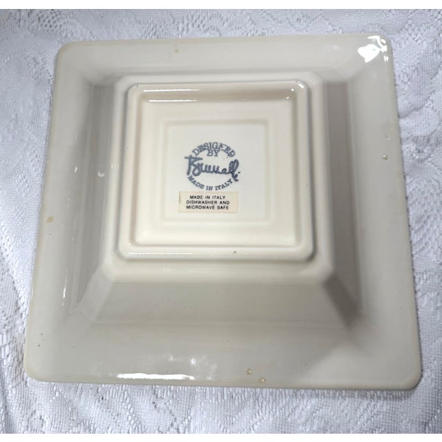 Italian Tiffany Boutique Large 12" Square Serving Bowl For Sale - Image 3 of 6