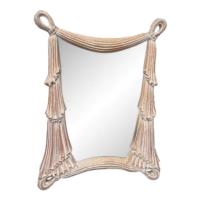 Vintage Regency Swag Mirror For Sale