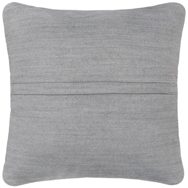 Ivory Vintage Rustic Walmsley Kilim Suzani Handmade Pillow For Sale - Image 8 of 9
