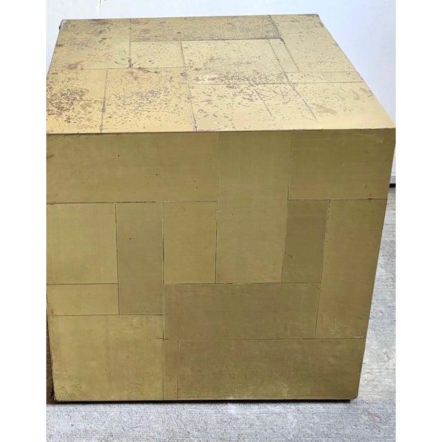 Mid 20th Century Mid Century Paul Evans for Directional Cityscape Brass Side Table For Sale - Image 5 of 12