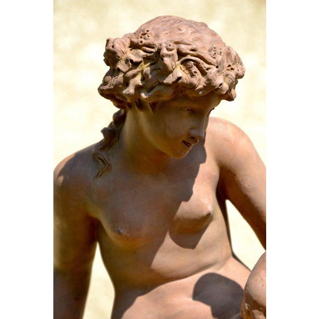 Vase in Terracotta by Alfred Rolle For Sale - Image 4 of 13