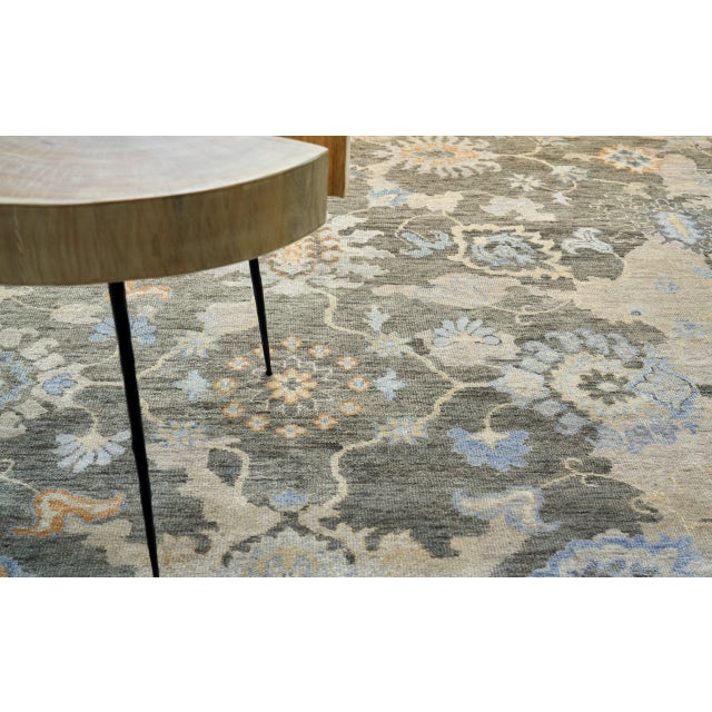 Brown Exquisite Rugs Essex Hand-Knotted New Zealand Wool Brown/Ivory/Rust Rug-10'X14' For Sale - Image 8 of 10