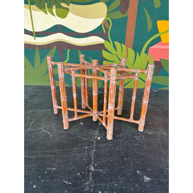 McGuire Bamboo and Leather Dining Set For Sale - Image 18 of 18