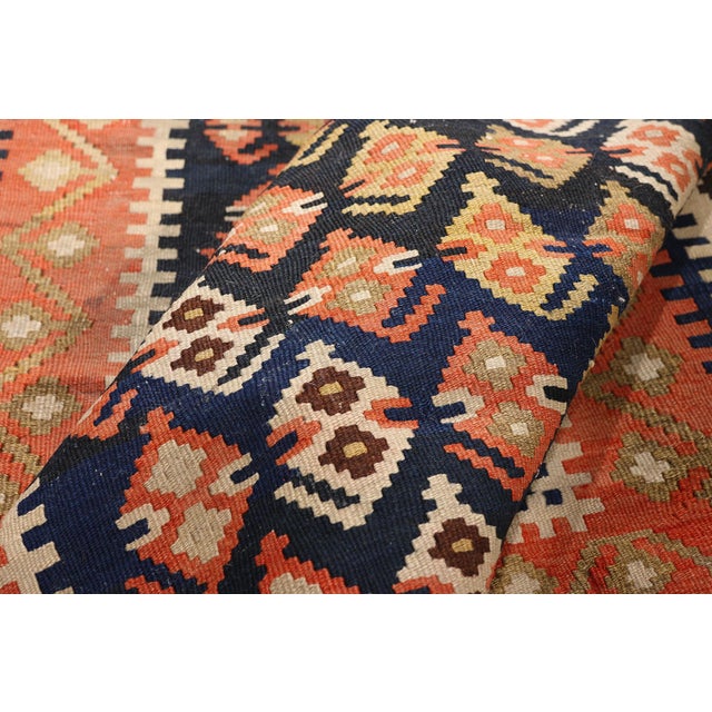 Late 19th Century Persian Bijar Kilim Rug, 03'03 X 12'07 For Sale In Dallas - Image 6 of 10