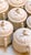 Vintage Italian Pot De Creme Set With Rosebud Lids & Serving Tray For Sale - Image 4 of 6