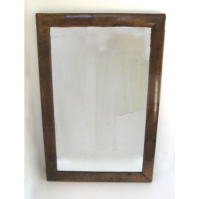 Wood Early English Walnut Mirror with Original Plate 18th or Early 19th Century Non Directional For Sale - Image 7 of 7