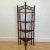 1960s British Colonial Ball and Stick Scorched Bamboo Corner Etagere in Burnt Mahogany. For Sale - Image 6 of 12