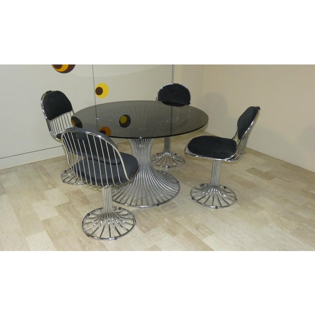 1960s Margot Chairs and Tulip Dining Table by Gastone Rinaldi for Rima, Italy, 1968, Set of 5 For Sale - Image 5 of 18