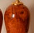 Vintage Table Lamps Faux Elm Burl Wood French Ceramic Vase Lamps Brown Cognac - A Pair For Sale - Image 9 of 11