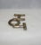 1960s 1960s Mid Century Modern Brass Beveled Edge Footed Hot Word Shaped Trivet For Sale - Image 5 of 8