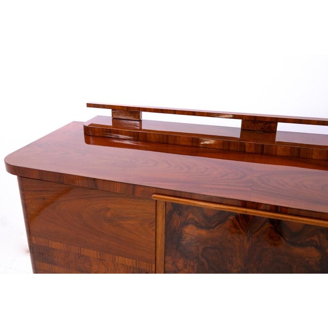 Brown Vintage Art Deco Buffet, Poland, 1920 For Sale - Image 8 of 18