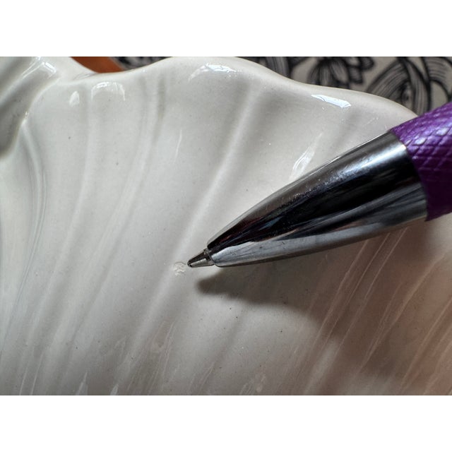 Vintage Hand Cast Scallop Shell Cachepot For Sale - Image 9 of 9