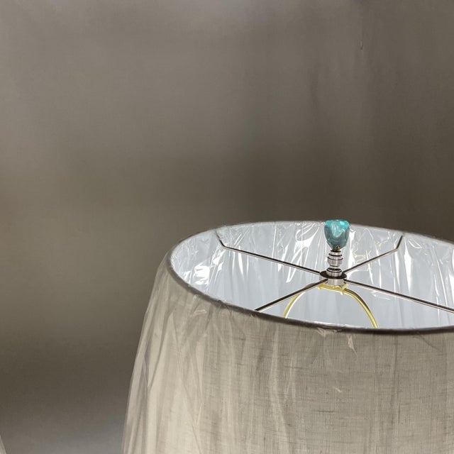 Vintage Italian Gold Leaf and Venetian Glass Table Lamps For Sale In West Palm - Image 6 of 18