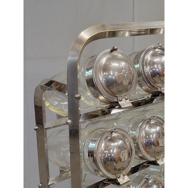 Art Deco Antique 1920s Argentinian Vendosolo 18 Canister Candy Store Display (Caramelera) For Sale - Image 3 of 18