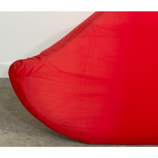 Vintage Studio 65 for Gufram Bocca Lips Sofa Red Postmodern Italian Pop Art Design For Sale In Providence - Image 6 of 12