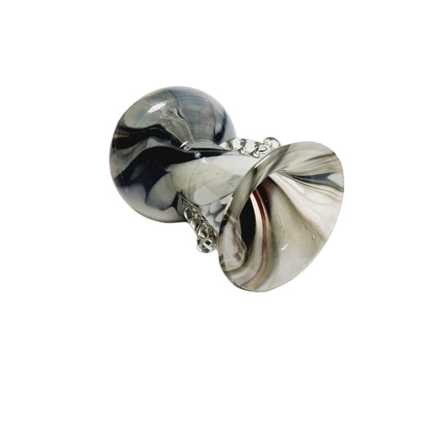 Glass Vintage Polish Vase from HSG Tarnowiec, 1970s For Sale - Image 7 of 12