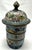 Antique 19th Century Chinese Cloisonné Stacking Box, Late Qing Dynasty, Blue Enamel, Scholar Accessory For Sale - Image 4 of 15