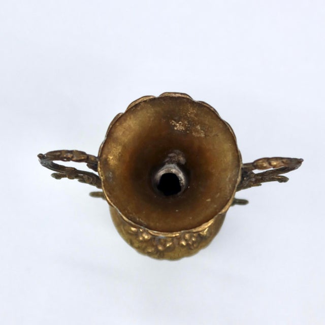 Vintage Italian Gilt Metal Bud Vase For Sale In Austin - Image 6 of 9