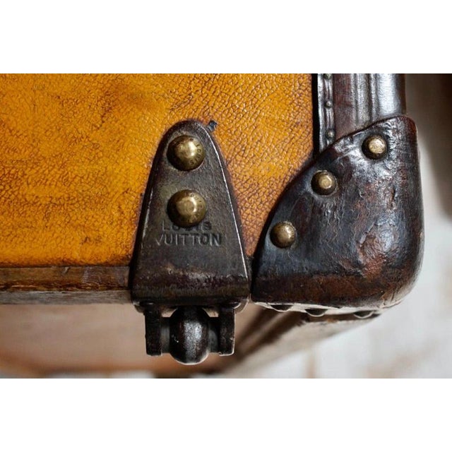 Orange Steamer Trunk from Louis Vuitton, 1910 For Sale - Image 14 of 18