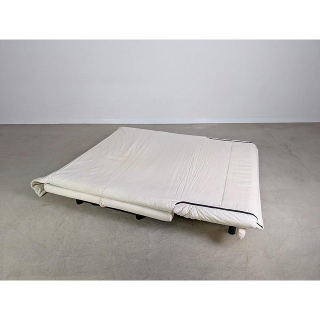 White Multy 2-Seater Sofa in White Leather by Claude Brisson for Ligne Roset For Sale - Image 8 of 15