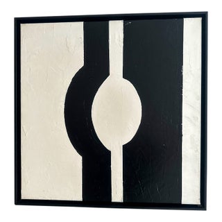 Oil on Canvas, Black & White Series, Iris Dankner, New York, 2023 For Sale