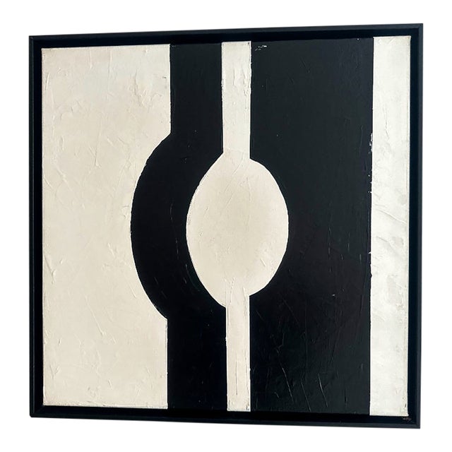Oil on Canvas, Black & White Series, Iris Dankner, New York, 2023 For Sale