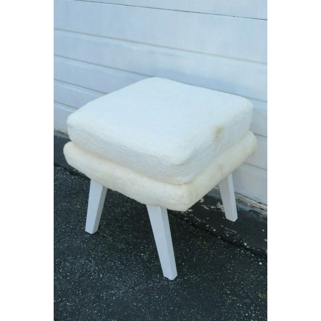 Mid Century Modern Painted Ottoman Foot Stool For Sale - Image 10 of 10