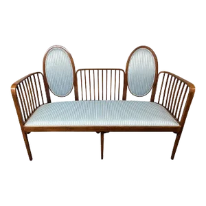 Vienna J & J Kohn by Gustav Siegel Secession Bench Settee No 415