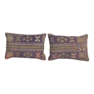 Turkish Carpet Rug Cushion - a Pair For Sale