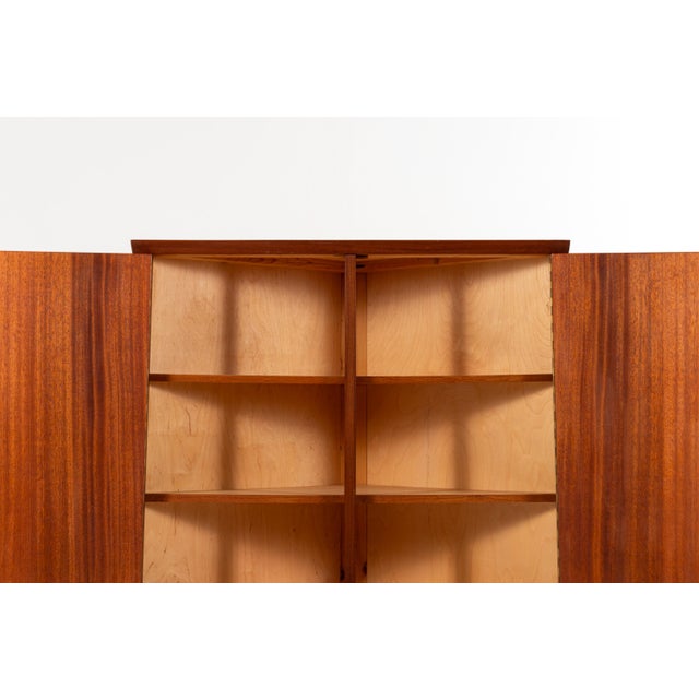 Mid-Century Modern Danish Teak Corner Cabinet with Drawer, 1960s For Sale - Image 10 of 14