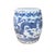 Chinese 10" Chinese Blue White Porcelain Double Dragons Round Shape Stand Display Art For Sale - Image 3 of 18