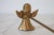 Metal Vintage Brass Angel Candle Snuffer For Sale - Image 7 of 8