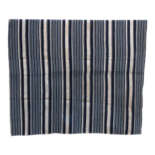Vintage African Mossi "Tenkodogo" Indigo Throw For Sale