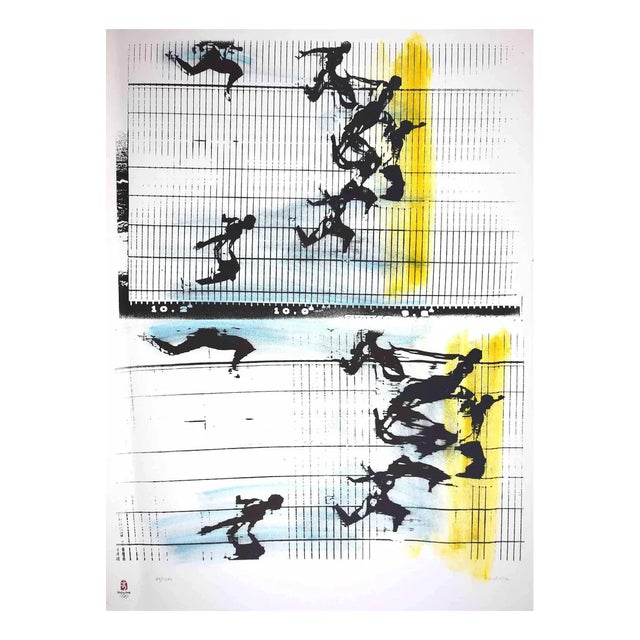 Sergio Barletta, Fotofinish, Lithograph, 2008 For Sale