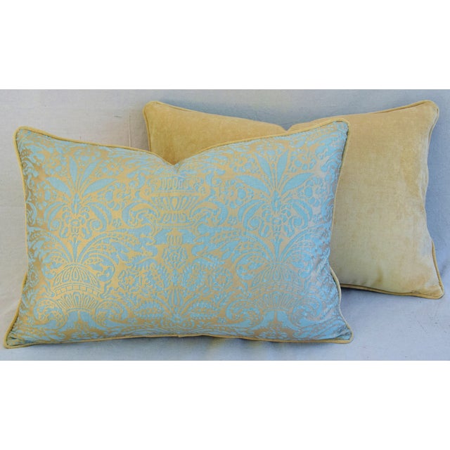 Italian Mariano Fortuny Campanelle Feather/Down Pillows Pair Chairish