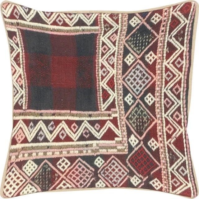 Shabby Chic 1960s Turkish Jijim Pillow For Sale - Image 3 of 3